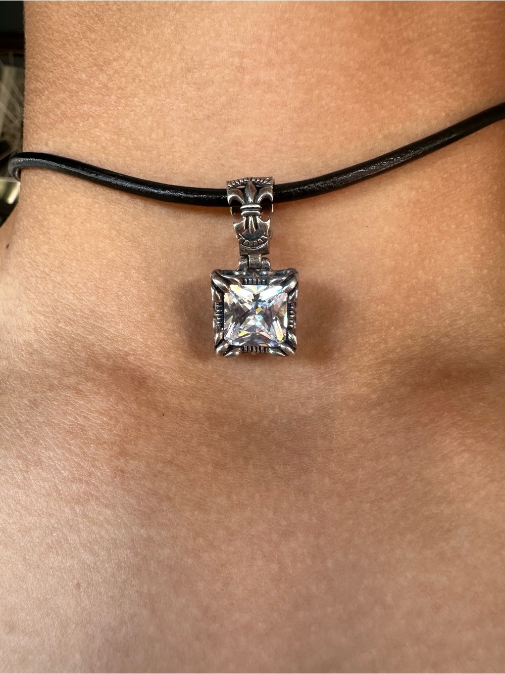 VTG Silpada Uptown CZ 925 Silver Necklace